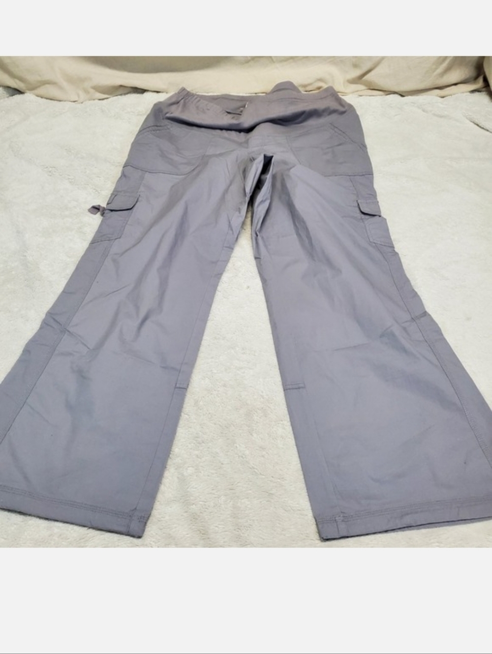 NWT Lane Bryant Gray Maternity Belly Panel Cargo Pants 18‎ Casual Cozy Classic
